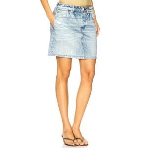 Rag & Bone Women's Meadow Blue Miramar Terry Mini Skirt Size S